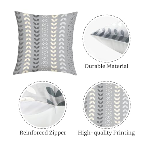 16x16 Set of 4 Modern Geometric Flower Throw Pillow Cushion Cover - color: Geometry, size: 16" x 16" (Pack of 4)