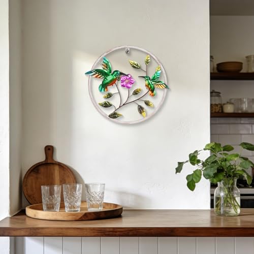 Newinhome Metal Hummingbird Wall Art Bird Decor - color: Hummingbirds