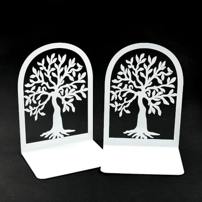 4 Style Tree of Life Desktop Book Ends for Teacher - Office Desktop Home Bookend Non-Skid Book Ends Gift for Book Loves Office Desktop Iron Book Rack (2pc B187-B173), SL213 - color: 2pairs B187-b173