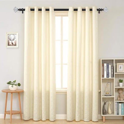 TONIAL Black Translucent Replacement Finials for 3/4 Inch Curtain Rod - color: Black