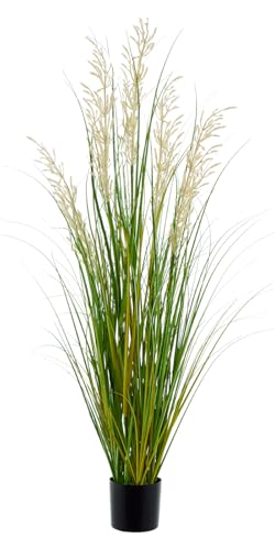 Panlaolao Artificial Plant, 47in Onion Grass Artificial Plant in Pot, Indoor Decorative Flowers &Greenery for Home and Office, Ideal Housewarming Gift
