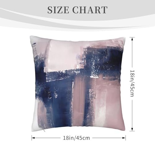 Pink and Navy Throw Pillow Covers Velvet Pillowcase 18 "x18 Inch - color: Color-2, size: 18" x 18" (Pack of 1)