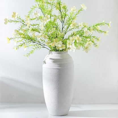 Rustic Farmhouse Flower Vase, 12.87 Inch Tall Ceramic Vase - color: 101-5-12.87in