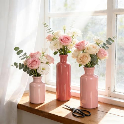 5 Pcs Coffee Table Decor Set, Pink - color: Pink