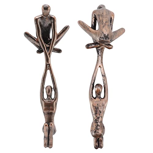 Lover Sculpture Ornament Abstract Art Statue Couple Man Lifting Woman Dancing Figurine for Home Decor Living Room Display Cabinet