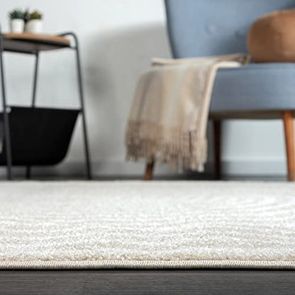 Abani Nuevo Collection Area Rug - Modern Arch Beige/Cream Pattern - 6'x9' - Easy to Clean - Durable for Kids & Pets - Non-Shedding - Medium Pile - Soft Feel - for Living Room, Bedroom & Office - size: 6' x 9'