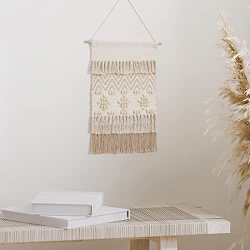 Dremisland Macrame Wall Hanging Macrame Wall Decor Bohemian Beige Tapestry - color: Beige Wool Ball