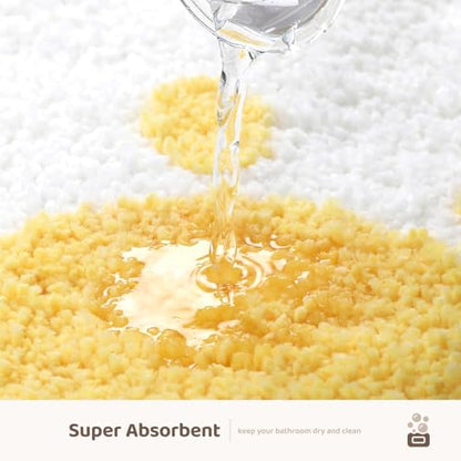 Molesun Cloud Bath Mat 20x31, Soft Absorbent Microfiber Bath Rugs - color: Cloud, size: 20" x 31"
