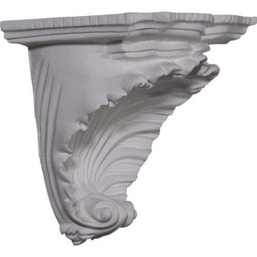 Ekena Millwork SH10X06X07SH Shell Decorative Shelf, 10 3/8" W x 6" D x 7 3/8" H