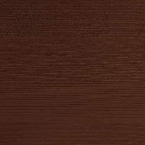 Creative Deco Large Brown Wooden Box Storage with Hinged Lid - color: Brown, size: L | Handles