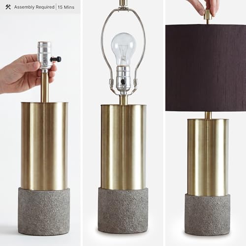 Signature Design by Ashley Jacek Contemporary Table Lamp Set of 2 - color: Gold