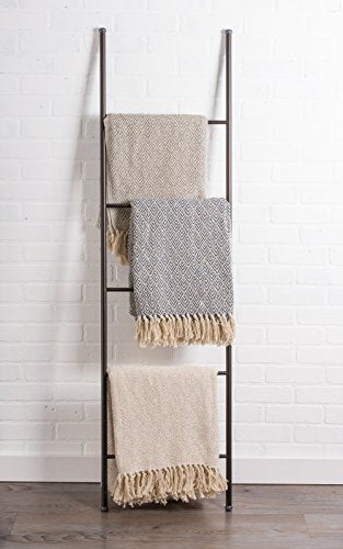 DII Diamond Throw Collection Cotton Woven, 50x60, White - color: White, size: 50x60"