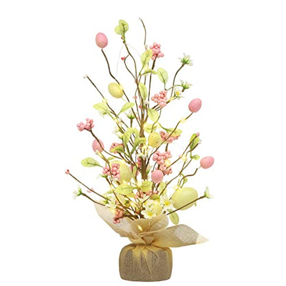 18Inch Easter Egg Tree Decorations for Home Tabletop Spring Indoor Decor