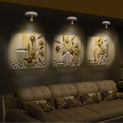 Battery Operated Spotlights, Cordless Picture Light - color: White Gold