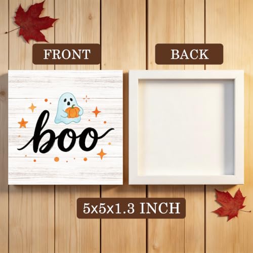 Funny Halloween Ghost Sign Halloween Decoration Indoor for Home Office - color: Boo 1