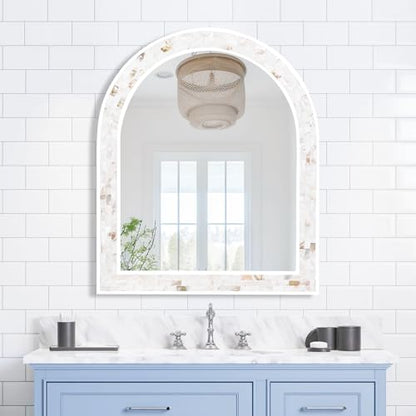 Arched Wall Mirror 30x36 Inch Decorative Bathroom Vanity Mirror - size: 30x36in
