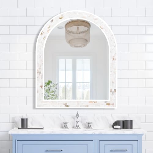 Arched Wall Mirror 30x36 Inch Decorative Bathroom Vanity Mirror - size: 30x36in
