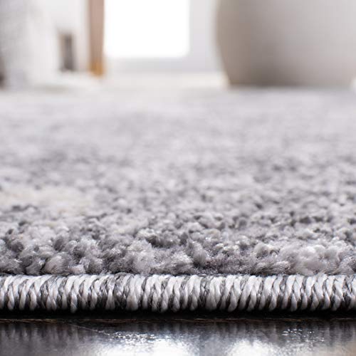 SAFAVIEH Aston Collection Runner Rug - 2' x 7', Light Grey & Grey, Modern Abstract Design, Non-Shedding & Easy Care, Ideal for High Traffic Areas in Living Room, Bedroom (ASN710F) - color: Light Grey/Grey, size: 2' x 7' (Runner)