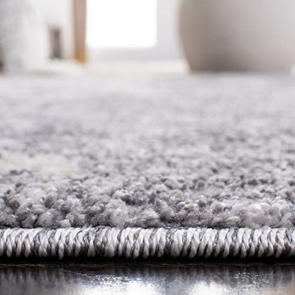 SAFAVIEH Aston Collection Runner Rug - 2' x 7', Light Grey & Grey, Modern Abstract Design, Non-Shedding & Easy Care, Ideal for High Traffic Areas in Living Room, Bedroom (ASN710F) - color: Light Grey/Grey, size: 2' x 7' (Runner)
