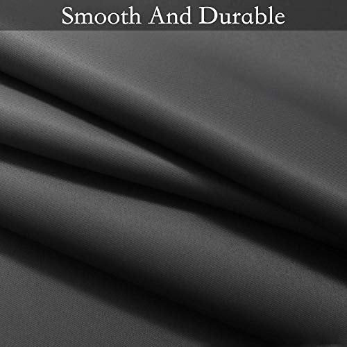 SimpleHome Ombre Black to Grey White Curtains for Living Room 42Wx63L - color: Black, size: 42"W x 63"L (Pack of 2)