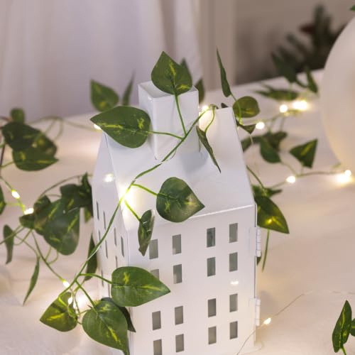 Vine Fairy Lights, 6.5FT 40 LEDs Pothos String Lights Indoor, 2 Pack - color: Pothos, size: 6.5 ft-20 LED-2 pack