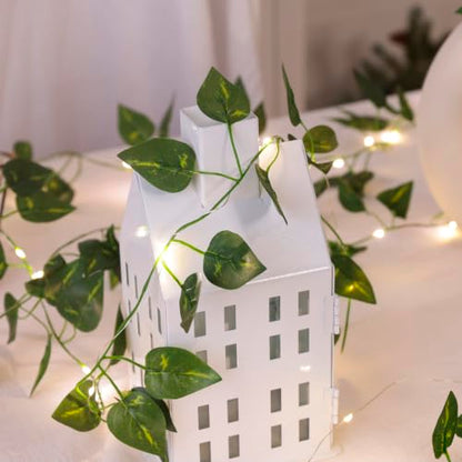 Vine Fairy Lights, 6.5FT 40 LEDs Pothos String Lights Indoor, 2 Pack - color: Pothos, size: 6.5 ft-20 LED-2 pack