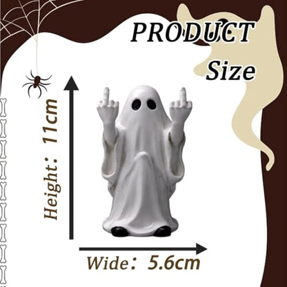 Halloween Finger Ghost Figurine Scary Ghost Resin Statues 1 Pcs - color: Styl 19