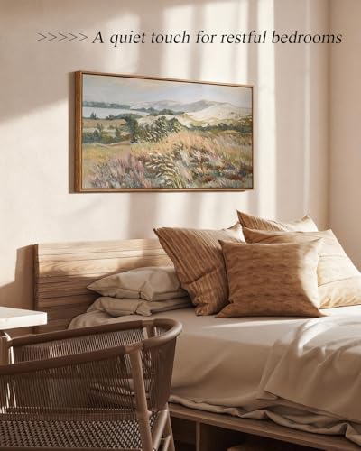 ARPEOTCY Large Landscape Wall Art, Nature Countryside Painting 20×40 in - color: Coastal Dune, size: 40"L x 20"W
