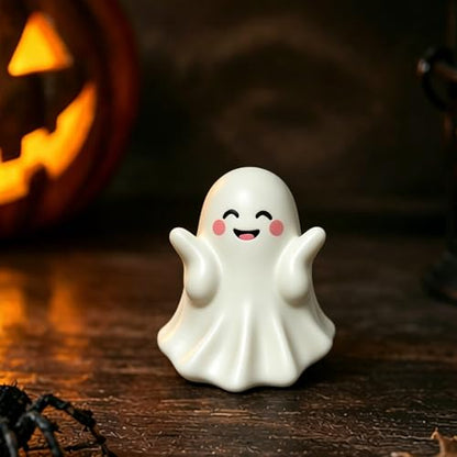 Halloween Ghost Figurine Cute Ghost Resin Statues 1Pcs - color: Styl 18