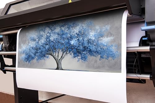 Large Canvas Wall Art for Bedroom Tree of Life Prints for Living Room Blue Poster Wall Art for Office Size 29 x 58 Inch - size: 58"L x 29"W