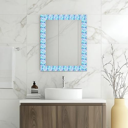 HOMETITUTE Peel and Stick Wallpaper Border 4x196in Watercolor Pattern - color: Blue purple texture