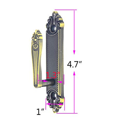 Ailejia 1 Pair Curtain Holdbacks Curtain Tassel Tiebacks Hooks, Wall Mounted Tiebacks Tassel Metal Holder Zinc Alloy Multi Use Wall Hook (Bronze) - color: Bronze