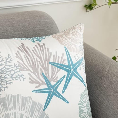 Tritard Coastal Pillow Covers Set of 2, 16x16, Blue - size: 16" x 16" (Pack of 2)