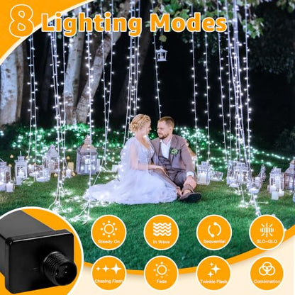 Ollny 120LED 40FT String Lights, Cool White Plug in Fairy Lights with Timer - color: Cool White, size: 120 LEDs