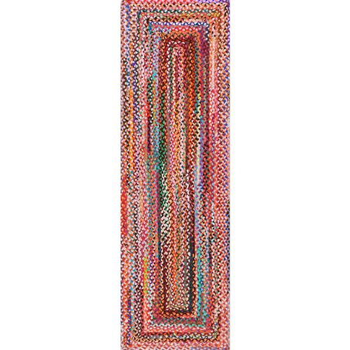 nuLOOM Tammara Multicolor Ombre Braided Runner Rug, 2' x 8'
