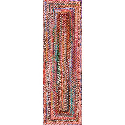 nuLOOM Tammara Multicolor Ombre Braided Runner Rug, 2' x 8'