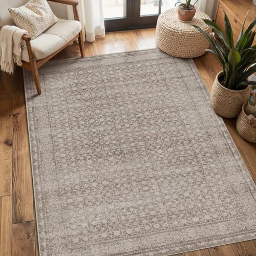 Rugxara 3x5 Entryway Rug, Vintage Boho Bedroom Area Rug - color: Apricot, size: 3' x 5' (Rectangular)