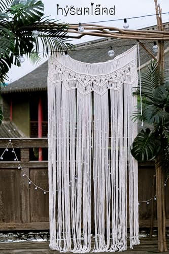 Boho Curtains Macrame Curtain Macrame Wall Hanging Beaded Curtain Bohemian Decor