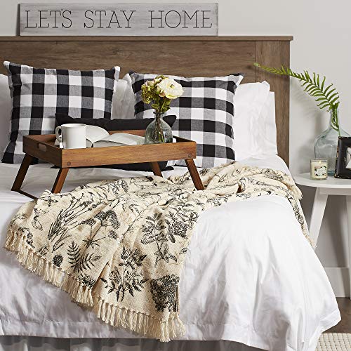 DII French Country Printed Woven Throw, 50x60, Botanical - color: Botanical