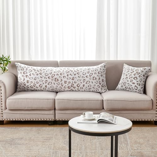 SOCHOW Body Pillow Cover 21x54 Inches, 1 Pack, Brown - color: Brown Leopard, size: 54" x 21" (Pack of 1)