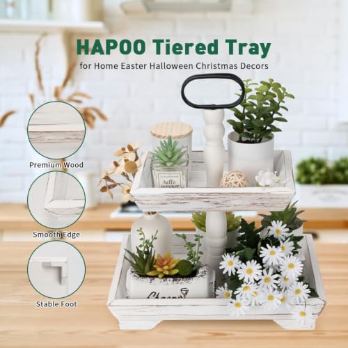 Tiered Tray Stand Farmhouse 2 Tiered