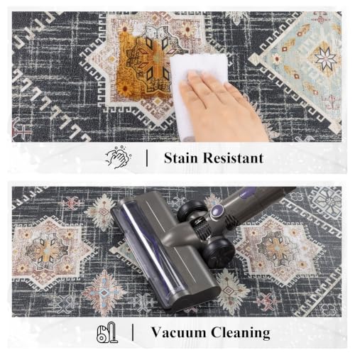 Ileading Anti Fatigue Kitchen Mat, Non Slip Cushioned Standing Floor Mat, Waterproof Kitchen Runner Rug, Farmhouse Comfort Padded Mat for Sink, Laundry, Office, Black, 24''x71'' - color: Black