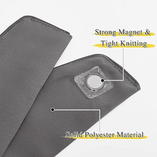 NICETOWN Strong Magnetic Curtain Tiebacks-Curtain Tiebacks for Wall No Screws Perfect of Curtains (Grey, 15 X 4 Inches, Set of 4) - color: Grey, size: 4"W x 15"L (Pack of 4)