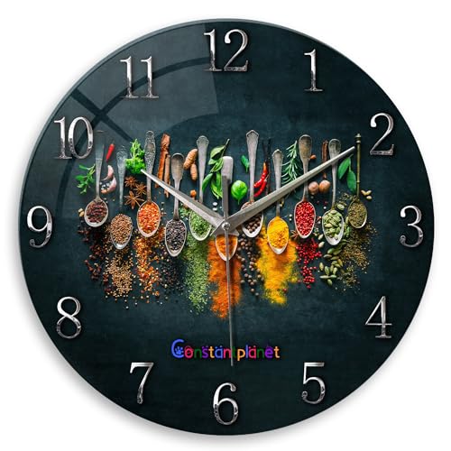 Kitchen Wall Clocks Battery Operated 14 Inch - color: Black3, size: 14 Inch