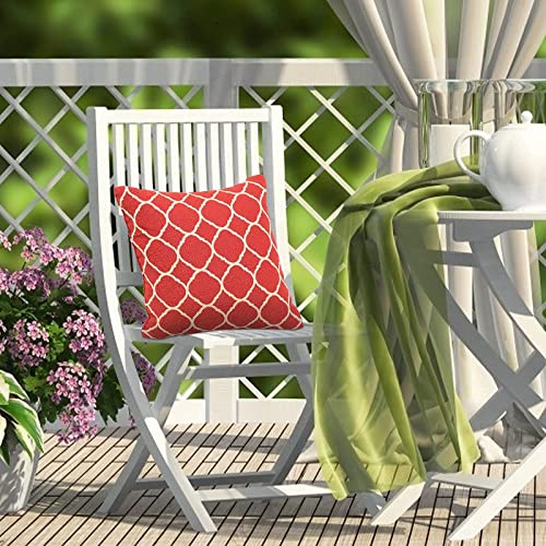 JMGBird Outdoor Accent Pillows Throw Pillows with Inserts Included - color: Red