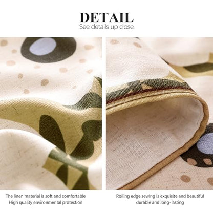 bilin gaier Designer French Linen Small Table Runner,63"x12"-Hidaka - color: Hidaka, size: 12"*63"