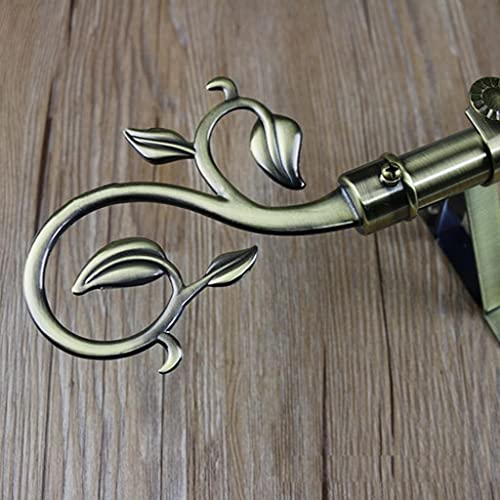 1 Pair Decorative Curtain Drapery Rod/Pole Finials Ends for 22mm Curtain Poles - Bronze, as described