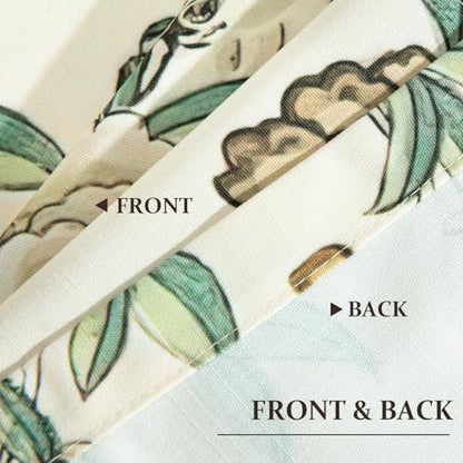 Leeva Linen Textured Bird & Floral Window Valance, 60 x 18, 1 Panel, Beige - color: M9, size: 60"W x 18"L (Pack of 1)