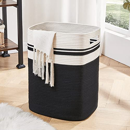 OIAHOMY Laundry Hamper Collapsible Laundry Basket Clothes Organizer Black - color: Black, size: 16.5*13*22