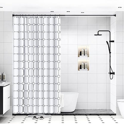 Black Tension Shower Curtain Rod – Adjustable 18-39 Inches, Fits 20-38 Inch Spaces, No Drill Rust Resistant Spring Rod for Bathroom, Kitchen, Bedroom, Balcony - color: Black, size: 18-39 inch